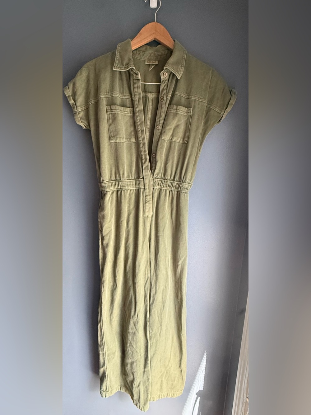 Cat & Jack Olive Green Jumpsuit